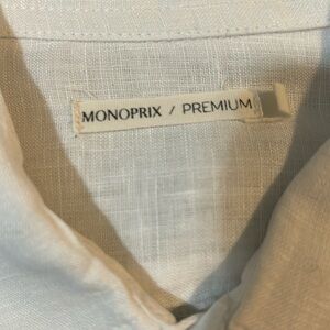100 percent linen shirt with pocket men’s